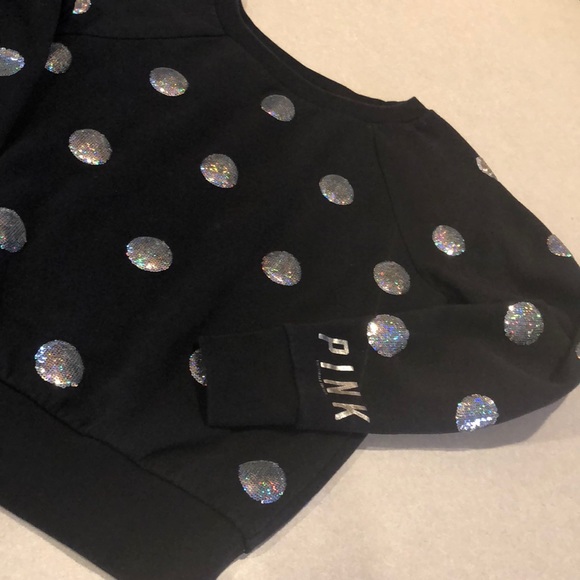 PINK Victoria's Secret Tops - Bling PINK sweatshirt